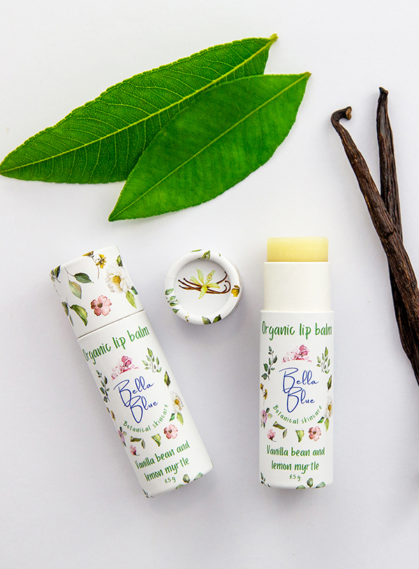 Organic Vanilla Bean and Lemon Myrtle Lip Balm (tube)