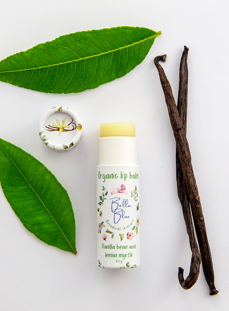 Organic Vanilla Bean and Lemon Myrtle Lip Balm (tube)
