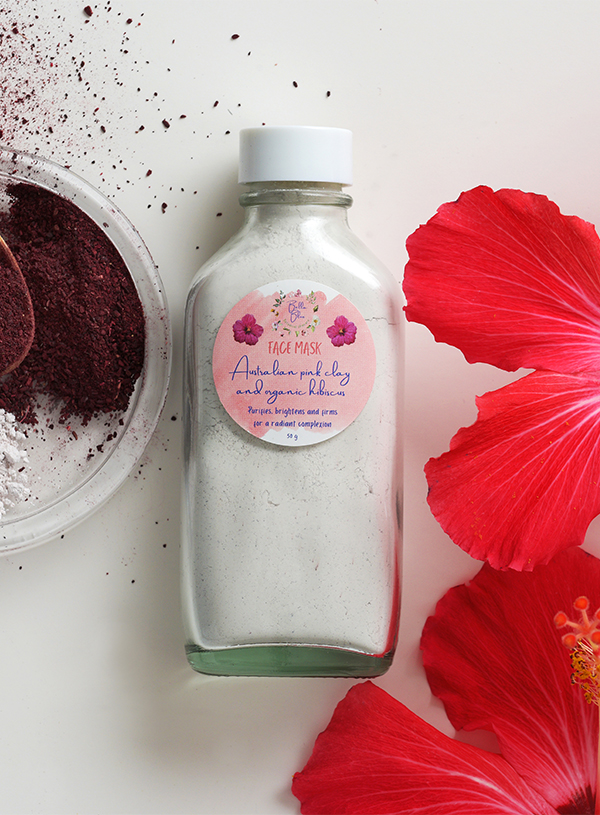 Australian Pink Clay and Organic Hibiscus Face Mask
