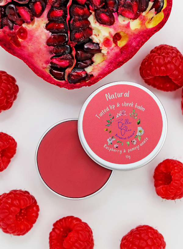 Natural tinted raspberry and pomegranate balm (tin)