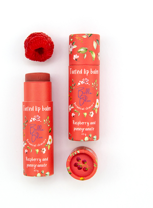 Natural tinted raspberry and pomegranate balm (tube)