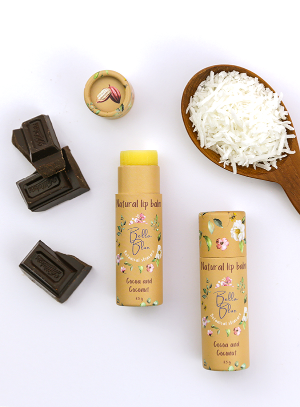 Natural Cocoa and Coconut Lip Balm (tube)